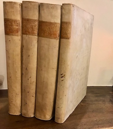 Giuseppe Bianchini Evangeliarium quadruplex latinae versionis antiquae seu veteris italicae. Nunc primum in lucem editum ex Codicibus Manuscriptis aureis, argenteis, purpureis, aliisque plusquam millenarias antiquitatis... 1749 Romae typis Antonii de Rubeis